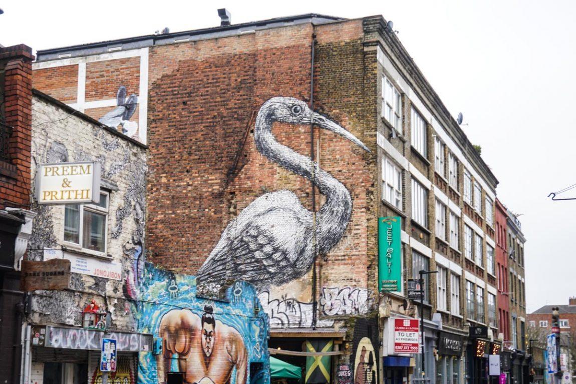 Shoreditch in east London.